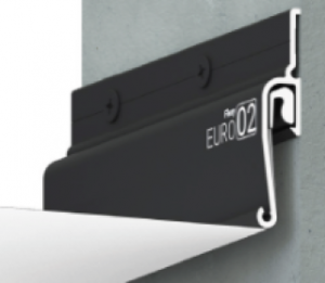 Профиль Теневой AL Евро02 черный Flexy 7206 (9*44мм, 2мп)